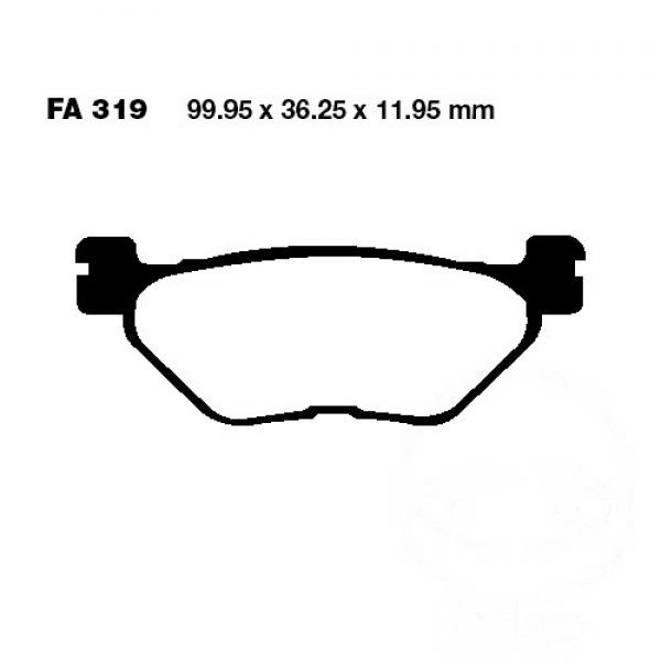 Bremsbelag EBC SFA319 hinten