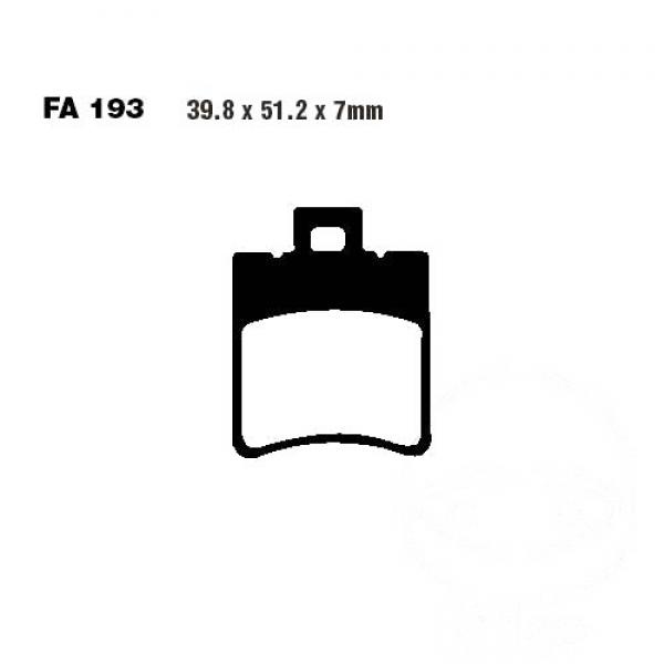 Bremsbelag EBC FA193HH hinten