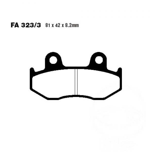 Bremsbelag EBC SFA323/3HH hinten