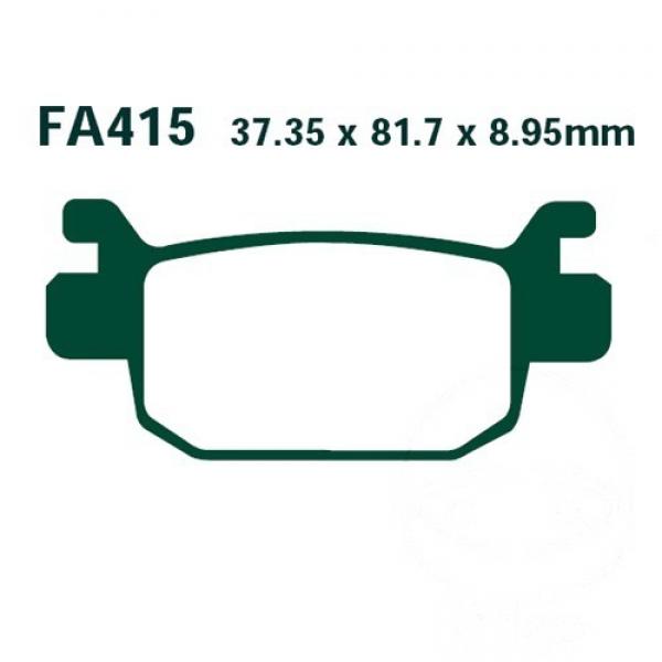 Bremsbelag EBC SFA415HH hinten