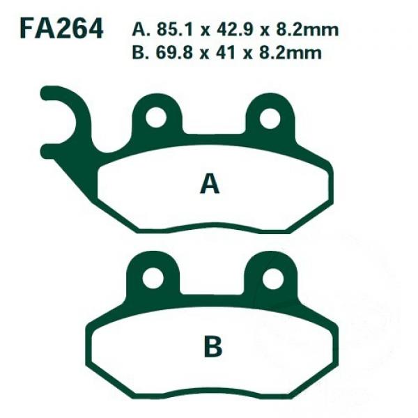 Bremsbelag EBC SFA264HH hinten