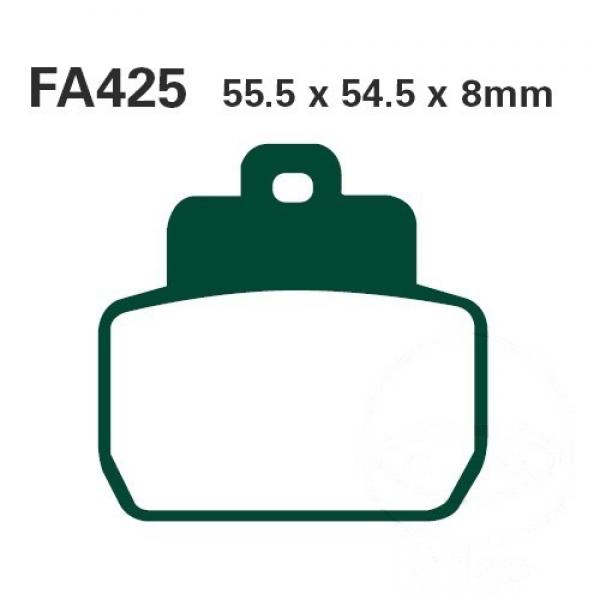 Bremsbelag EBC SFA425HH hinten