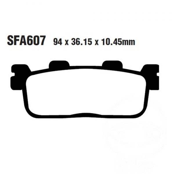 Bremsbelag EBC SFA607HH hinten