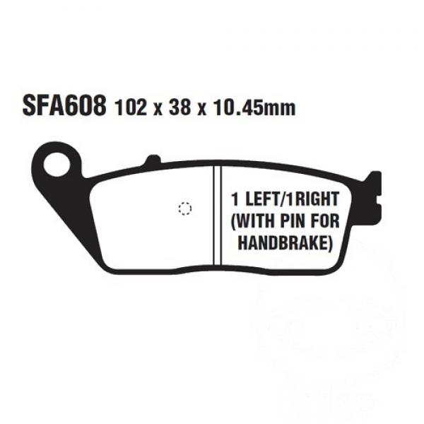 Bremsbelag EBC SFA608HH hinten