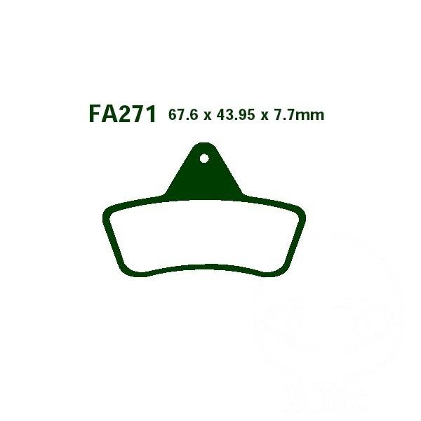 Bremsbelag EBC FA271TT hinten