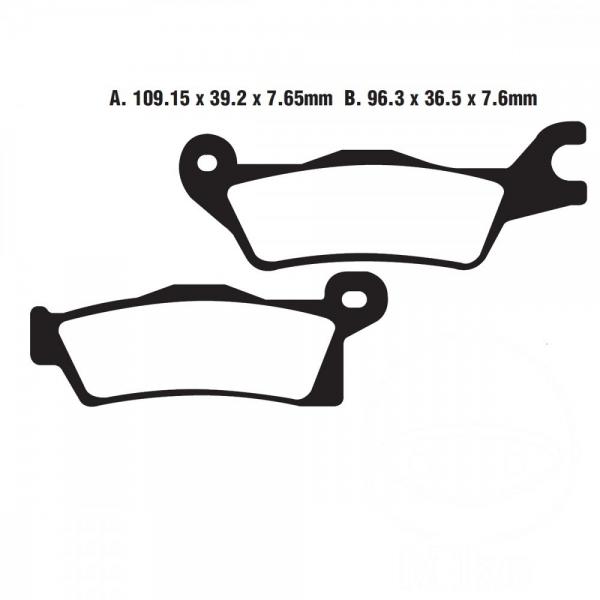 Bremsbelag EBC FA618TT hinten