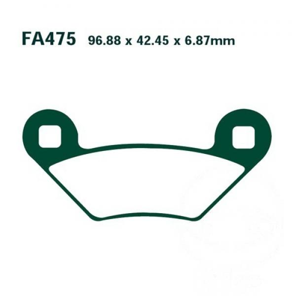 Bremsbelag EBC FA475TT hinten