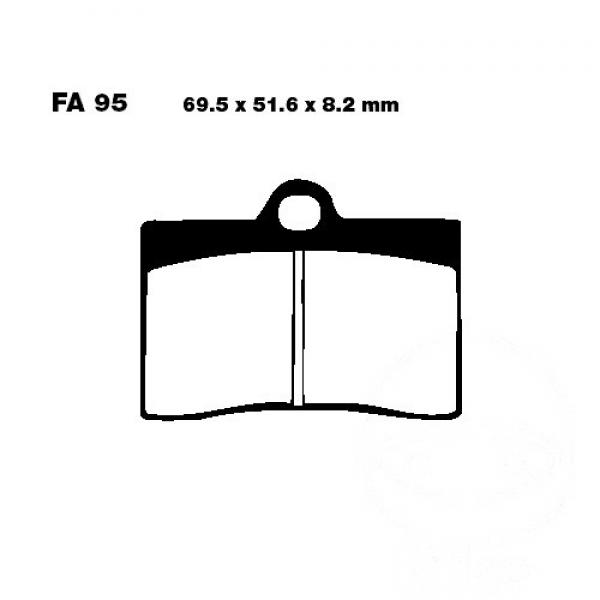 Bremsbelag EBC EPFA095HH hinten