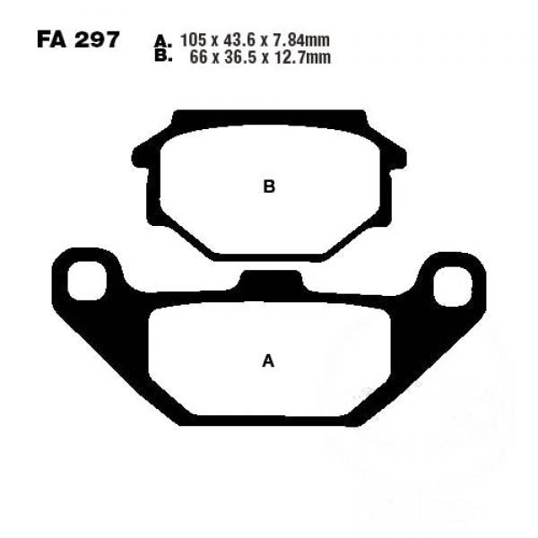 Bremsbelag EBC FA297 vorne