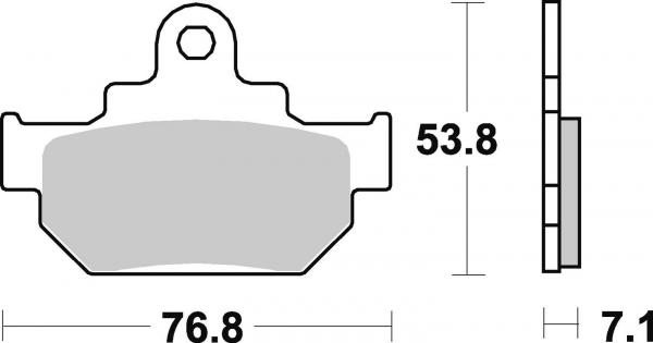 Bremsbelag vorne BRAKING 817SM1 Semi-Sinter standard