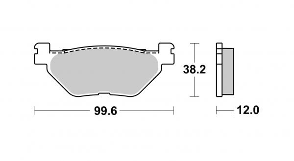 Bremsbelag hinten BRAKING 868SM1 Semi-Sinter standard