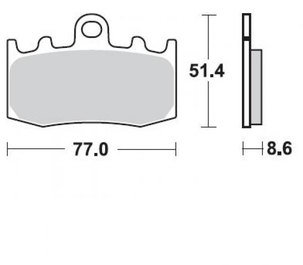 Bremsbelag vorne BRAKING 892SM1 Semi-Sinter standard