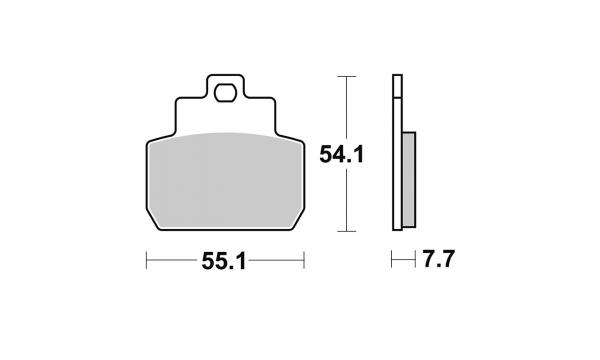 Bremsbelag hinten BRAKING 909SM1 Semi-Sinter standard