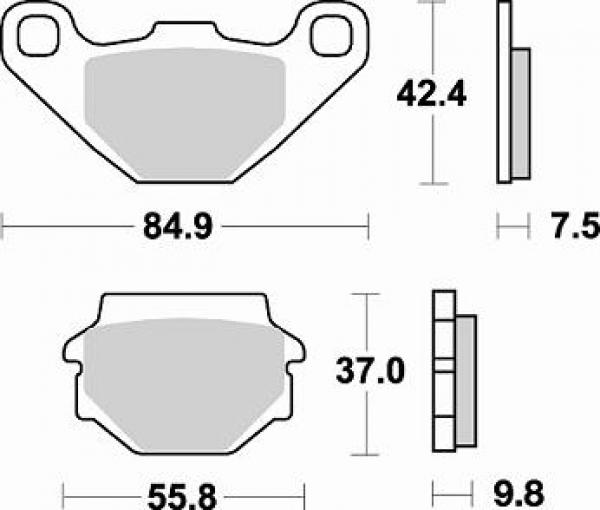 Bremsbelag vorne BRAKING 669CM44 Sintermetall