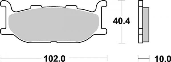 Bremsbelag vorne BRAKING 750P30 Sintermetall