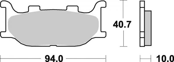 Bremsbelag vorne BRAKING 777CM55 Sintermetall