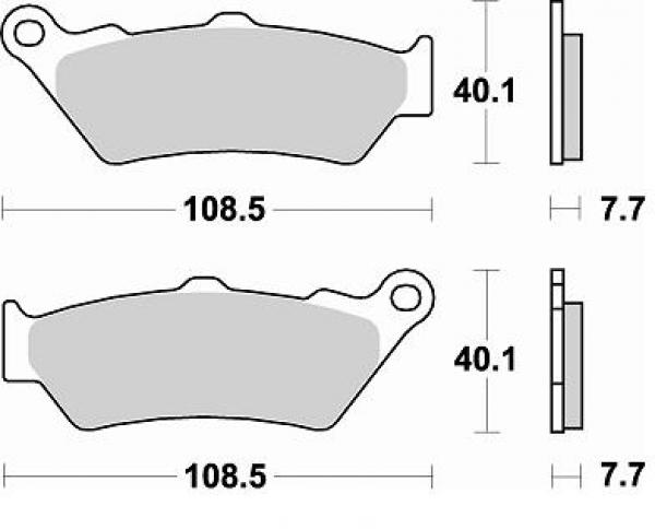 Bremsbelag vorne BRAKING 780CM55 Sintermetall