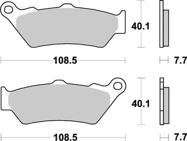 Bremsbelag vorne BRAKING 780CM55 Sintermetall