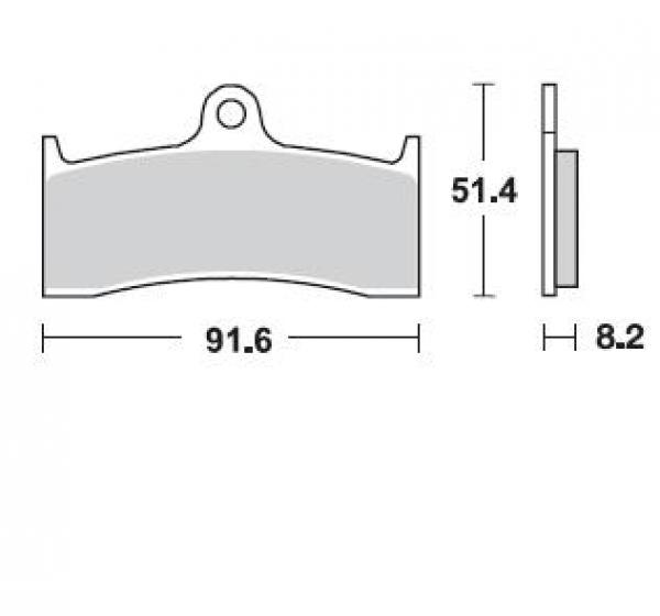 Bremsbelag vorne BRAKING 801CM55 Sintermetall