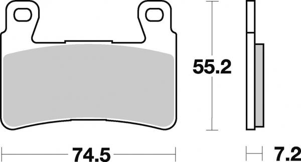 Renn-Bremsbelag vorne BRAKING 827CM66 Race