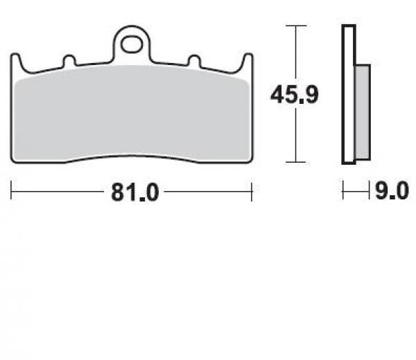 Bremsbelag vorne BRAKING 879CM55 Sintermetall