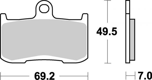 Bremsbelag vorne BRAKING 906CM55 Sintermetall