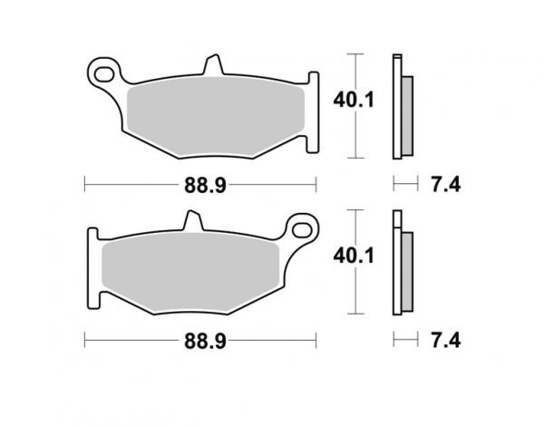 Bremsbelag hinten BRAKING 924CM56 Sintermetall