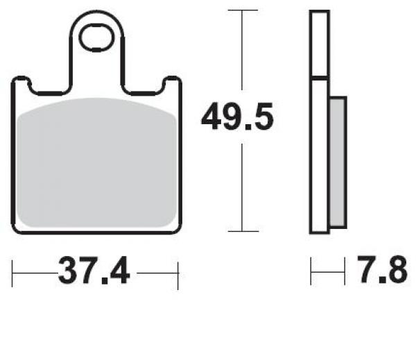 Bremsbelag vorne BRAKING 927CM55 Sintermetall