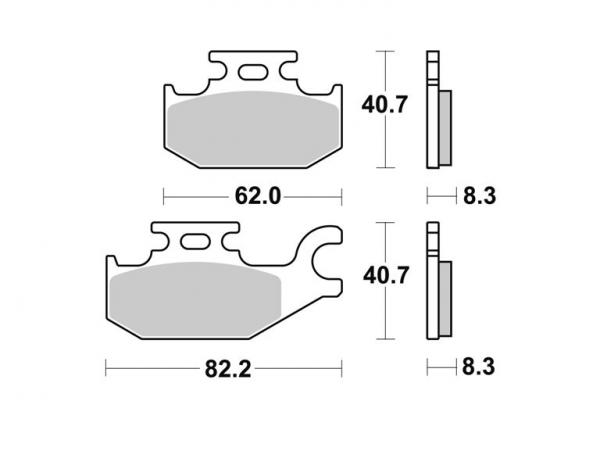 Bremsbelag vorne BRAKING 935CM44 Sintermetall