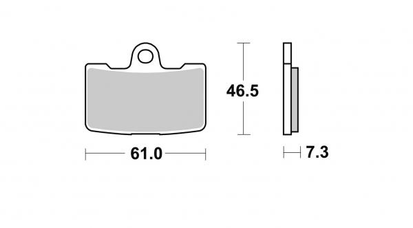 Bremsbelag vorne BRAKING 939CM55 Sintermetall