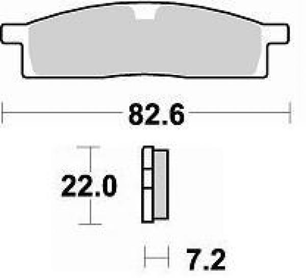 Bremsbelag vorne BRAKING 705CM44 Sintermetall