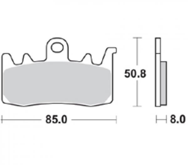 Bremsbelag vorne BRAKING 960CM55 Sintermetall