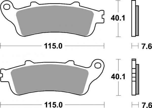 Sport Bremsbelag vorne BRAKING 813P50 Sintermetall Race/Sport