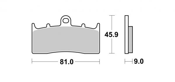 Sport Bremsbelag vorne BRAKING 879P50 Sintermetall Race/Sport