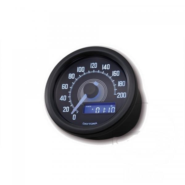 Tachometer elektrisch schwarz 60mm Daytona