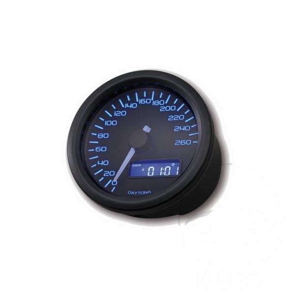 Tachometer elektrisch schwarz 60mm Daytona