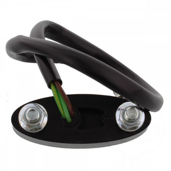 Rückleuchte LED Mini oval Klarglas Gehäuse schwarz SHIN YO