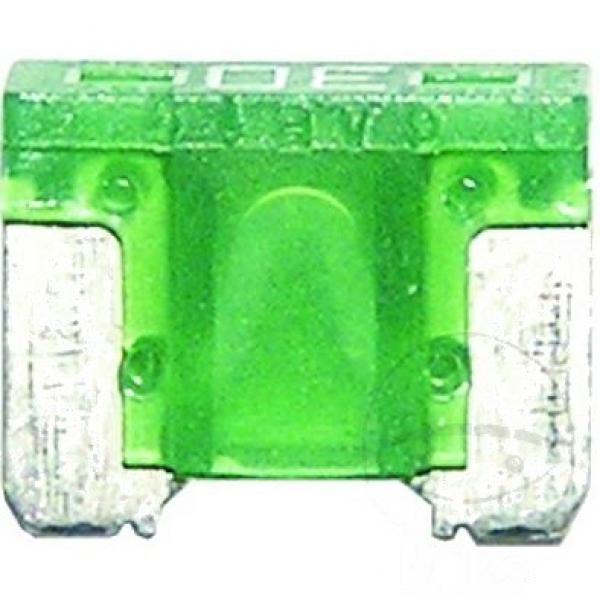 Mini-Sicherung 30A 2er Blister LOW PROFILE hellgrün, Flachstecksicherung