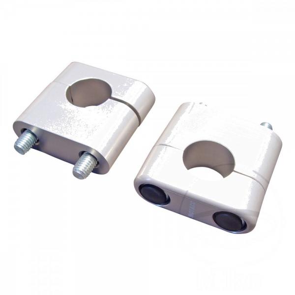 Klemmsatz Lenker silber 22mm 30mm Höhe