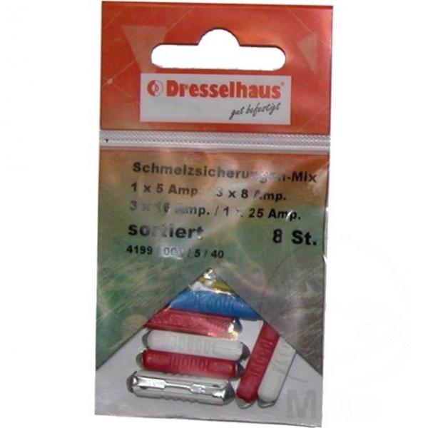 Sicherung Sortiment 5-25A Packung 8 Stück, Keramiksicherungen