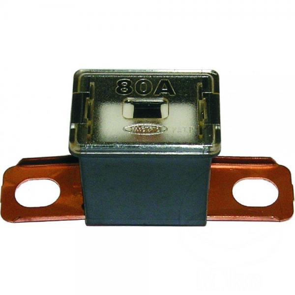 Sicherung PAL CS 80A 1er Blister schwarz, Blocksicherungen Typ CS (gebogen, kurz)