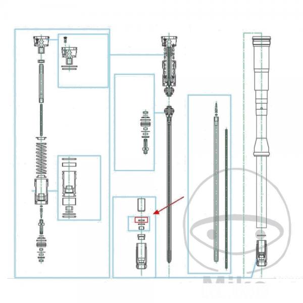 Simmerring für CARTRIDGE 12.5X22.5X5 Kayaba