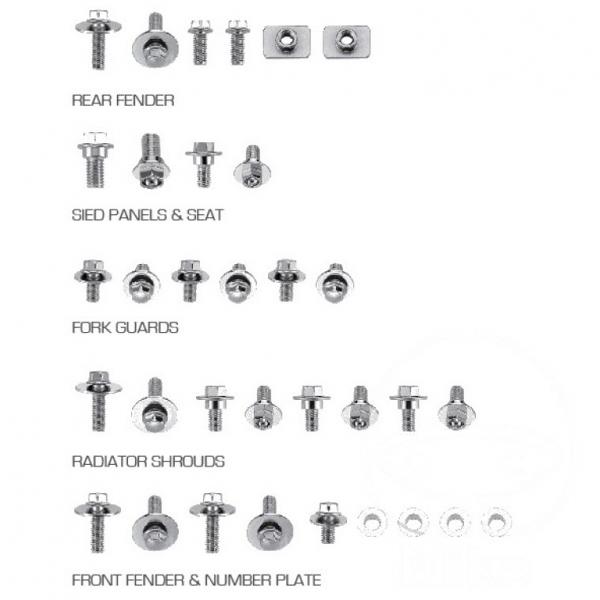 Motorrad Schraubensortiment 33TLG für KX Verkleidung