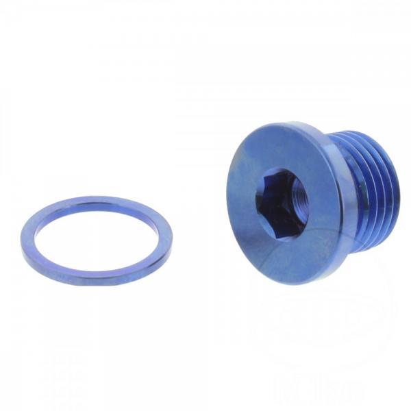 Ölablassschraube magnetisch M16X1.50 10 mm Titan blau