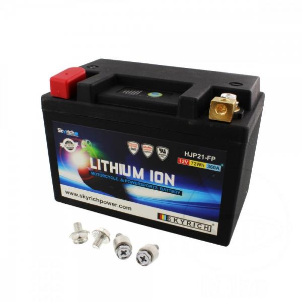 Batterie Motorrad LTM21 Skyrich, Lithium-Ionen mit Anzeige und Überladeschutz