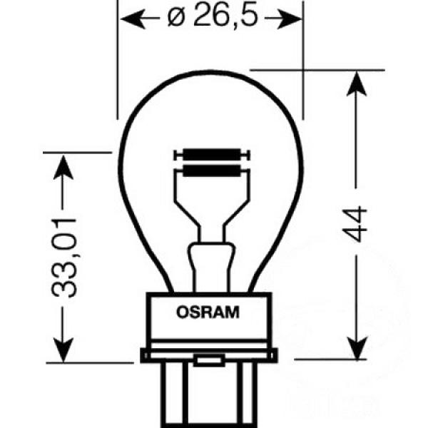 Lampe, Glühbirne 12V27/7W W2,5X16Q