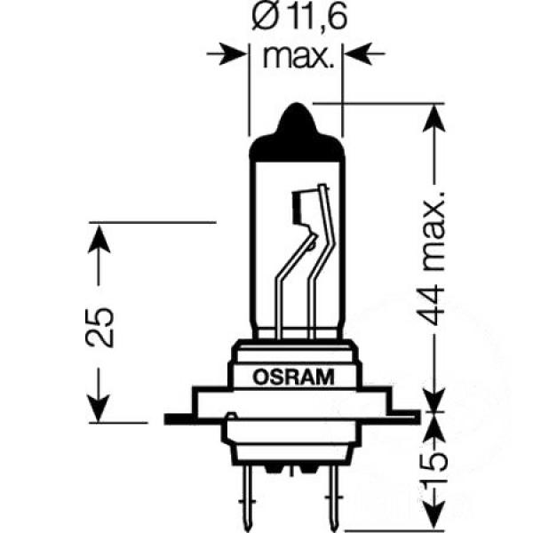 Lampe, Glühbirne H7 24V70W