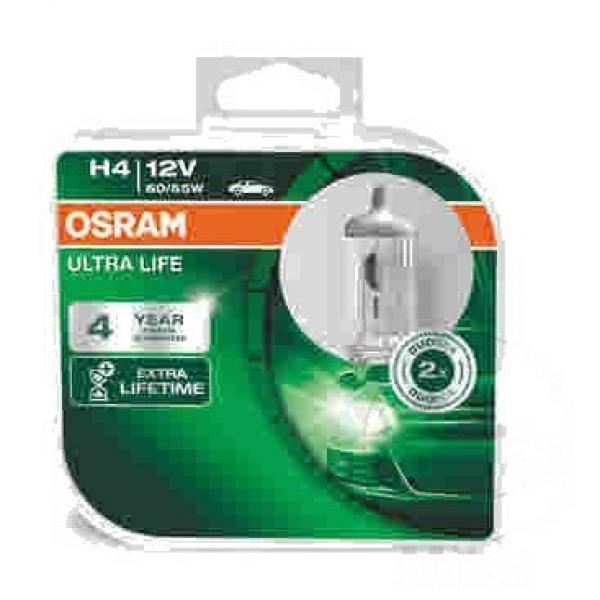 Lampe, Glühbirne H4 12V55/60W DUO-B, ULTRA LIFE