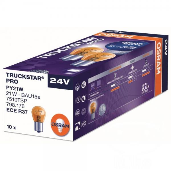 Lampe, Glühbirne 24V21W BAU15S, TRUCKSTAR PRO