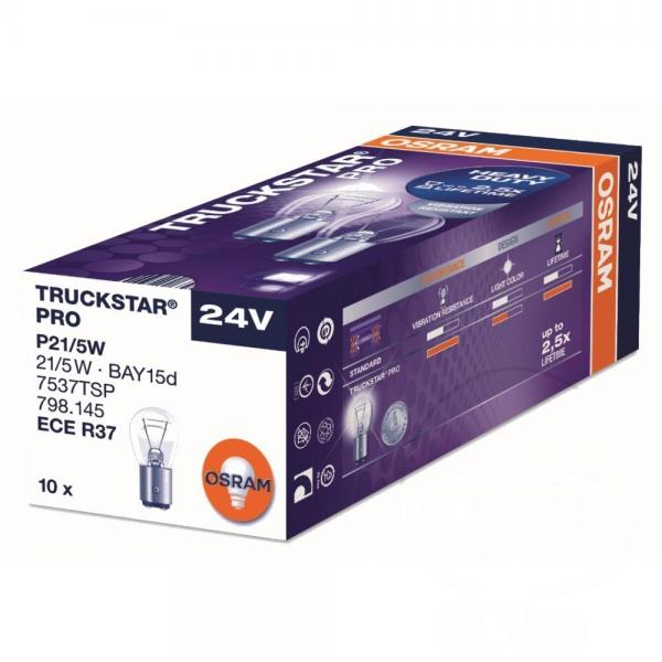 Lampe, Glühbirne 24V21/5W BAY15D, TRUCKSTAR PRO